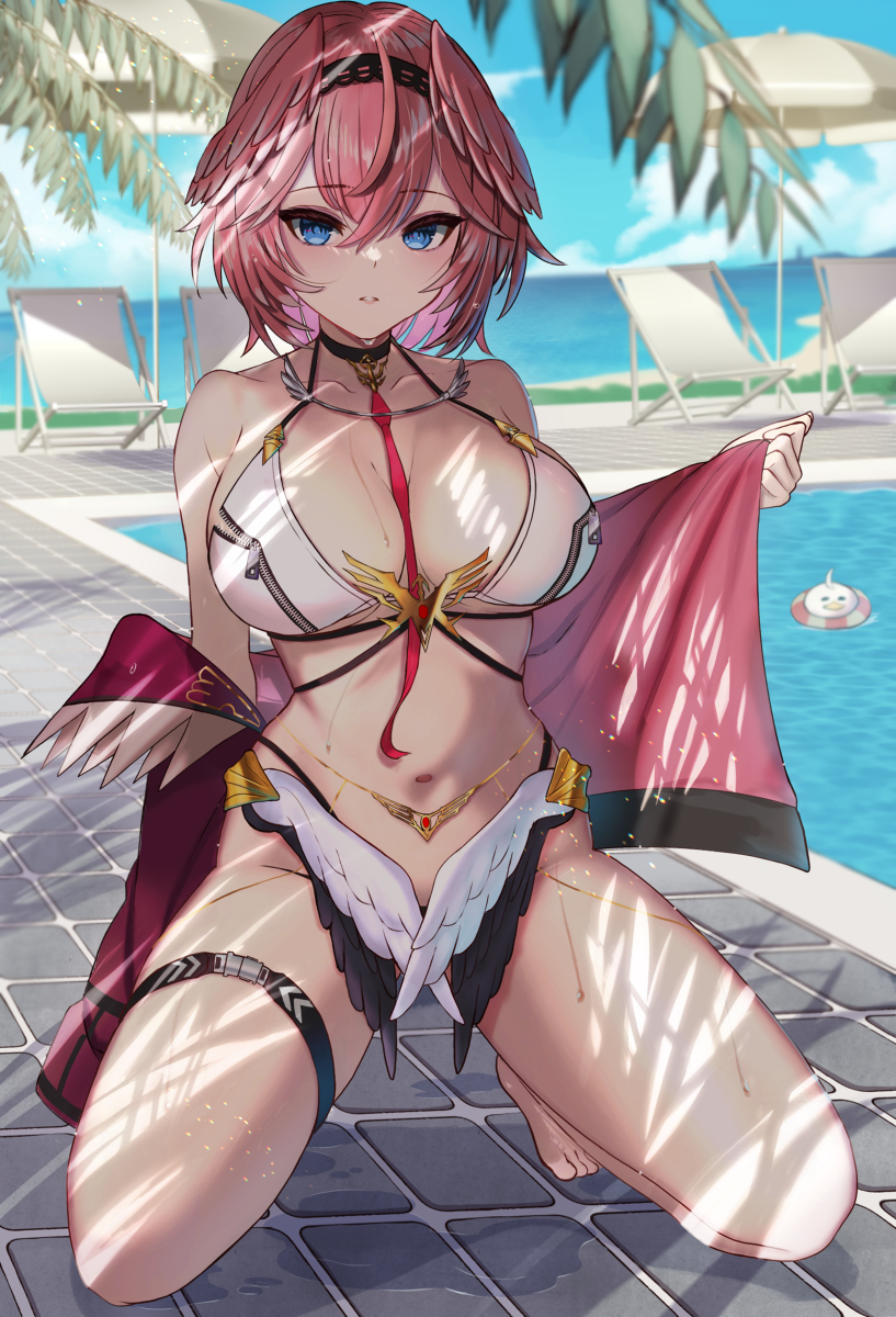 This is a pixiv picture whose title is 水着ルイ.