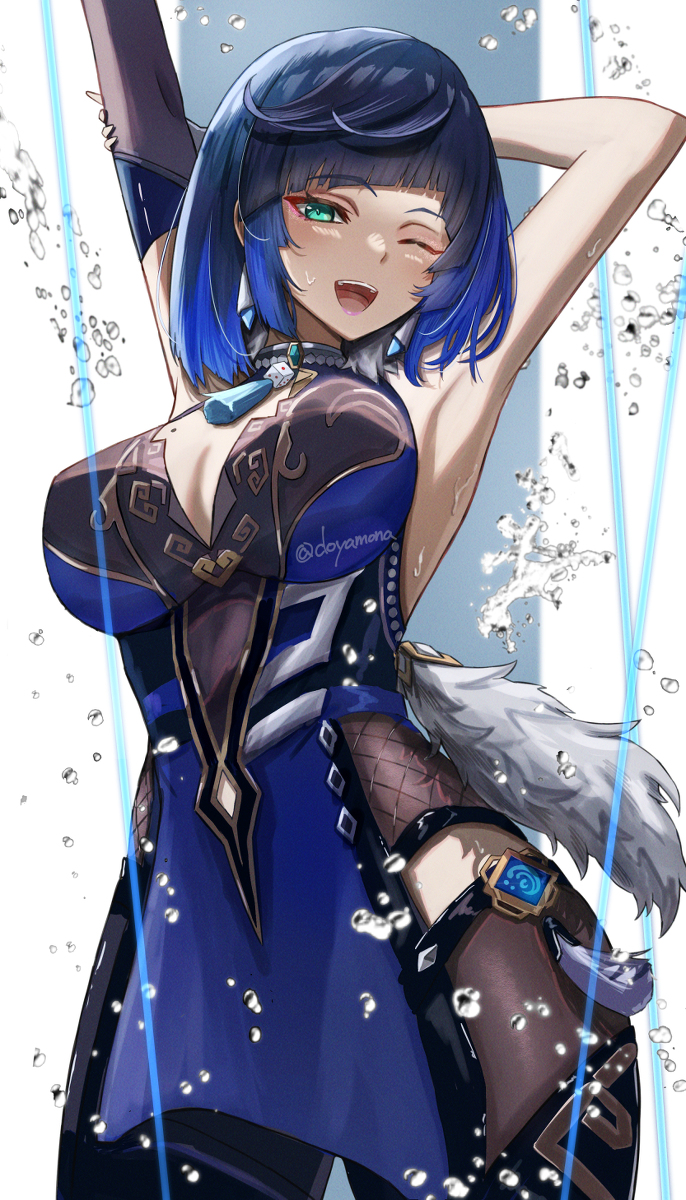 This is a pixiv picture whose title is 夜蘭さん💧.