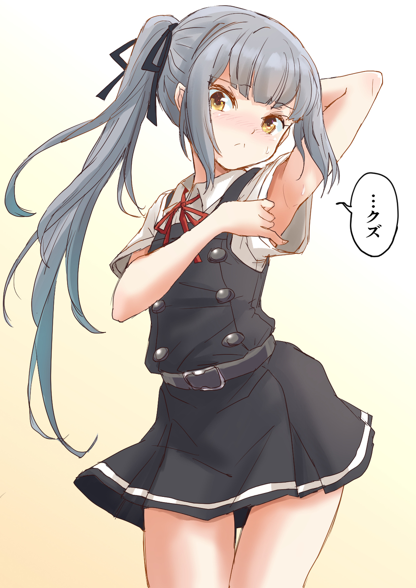 This is a pixiv picture whose title is ワキ見せ霞ちゃん.
