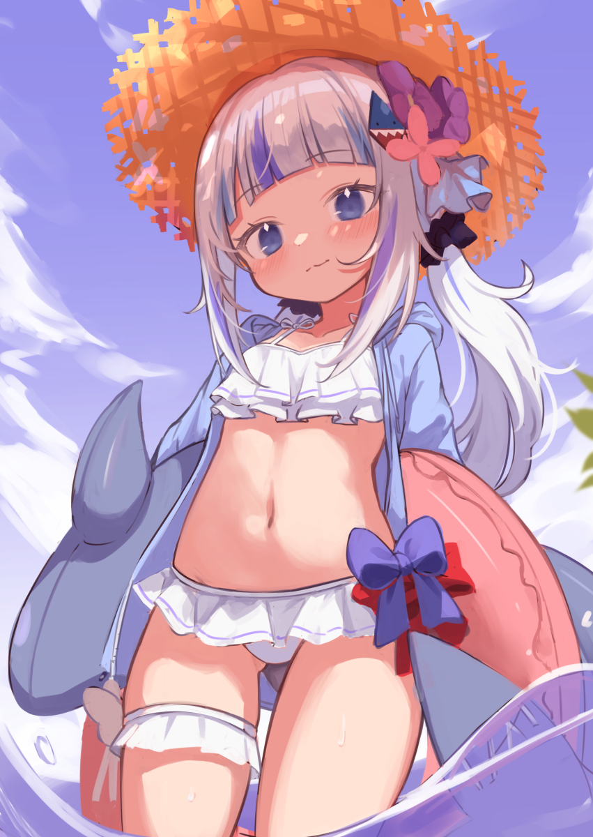 This is a pixiv picture whose title is summer gura.