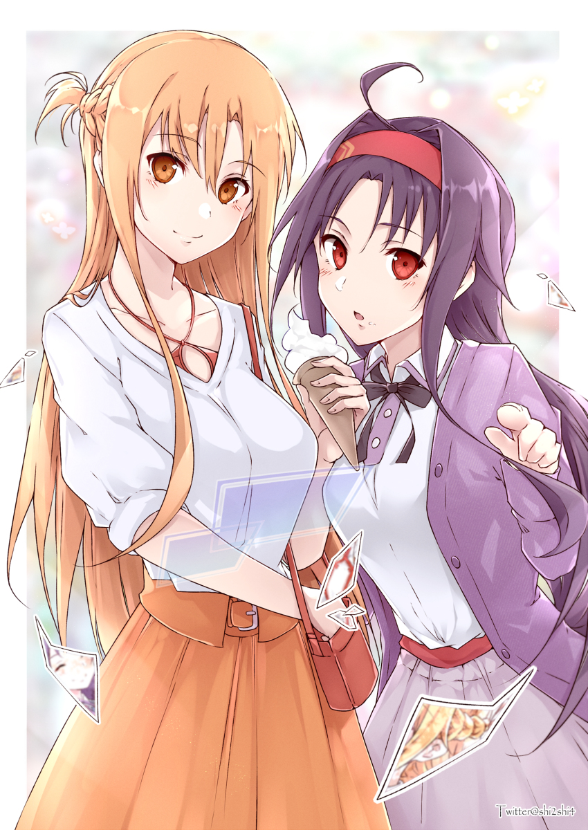 This is a pixiv picture whose title is 『Asuna / Yuuki』.