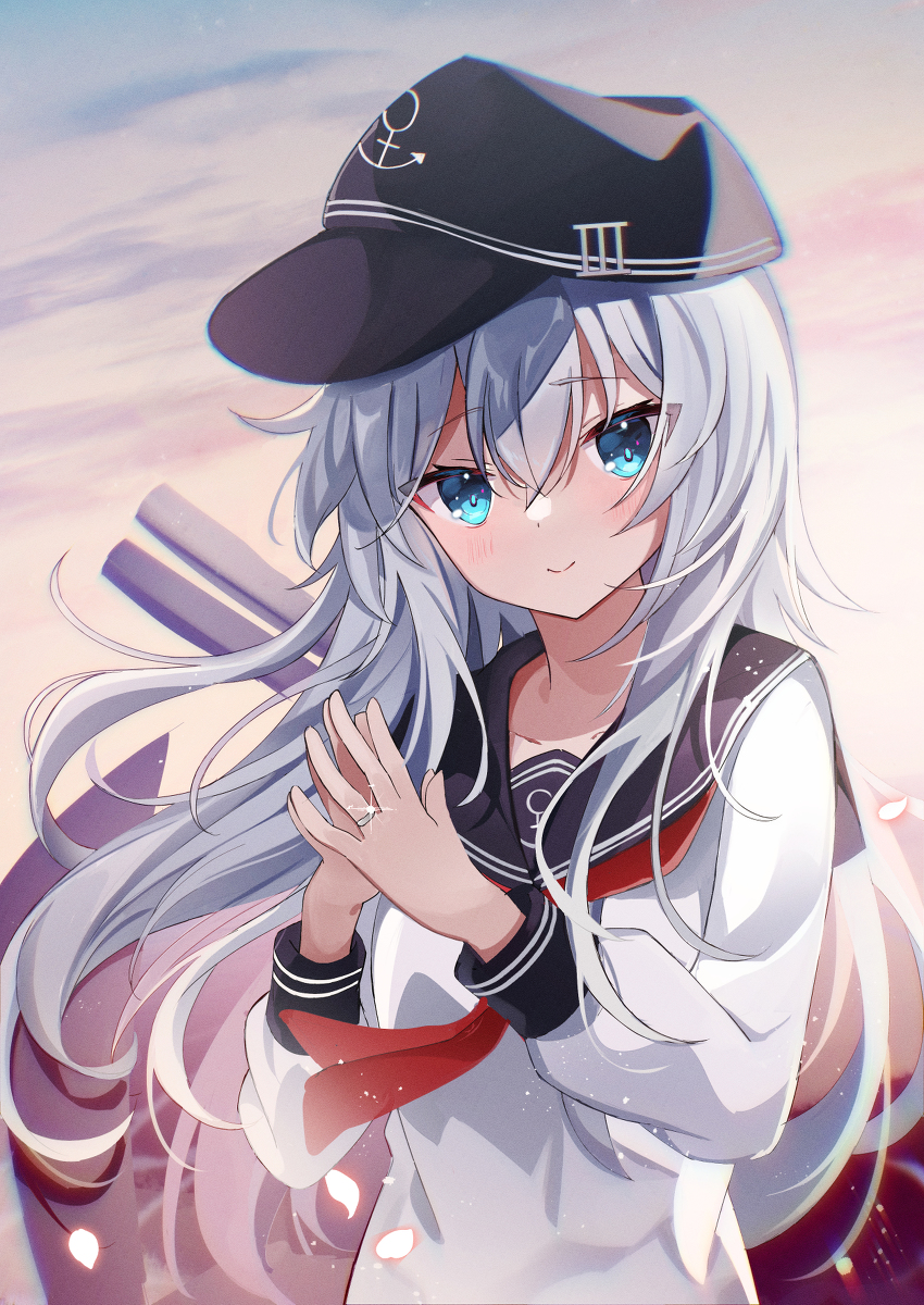 This is a pixiv picture whose title is 響進水日.