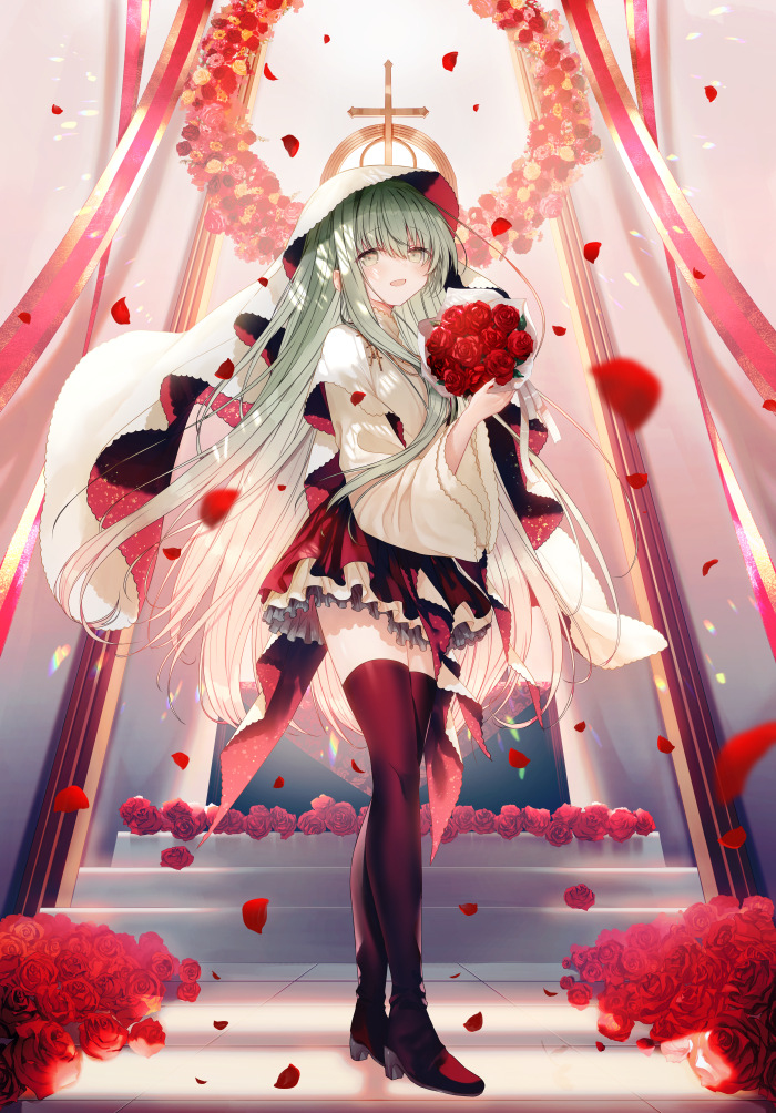 This is a pixiv picture whose title is 『白聖女と黒牧師』⑩.