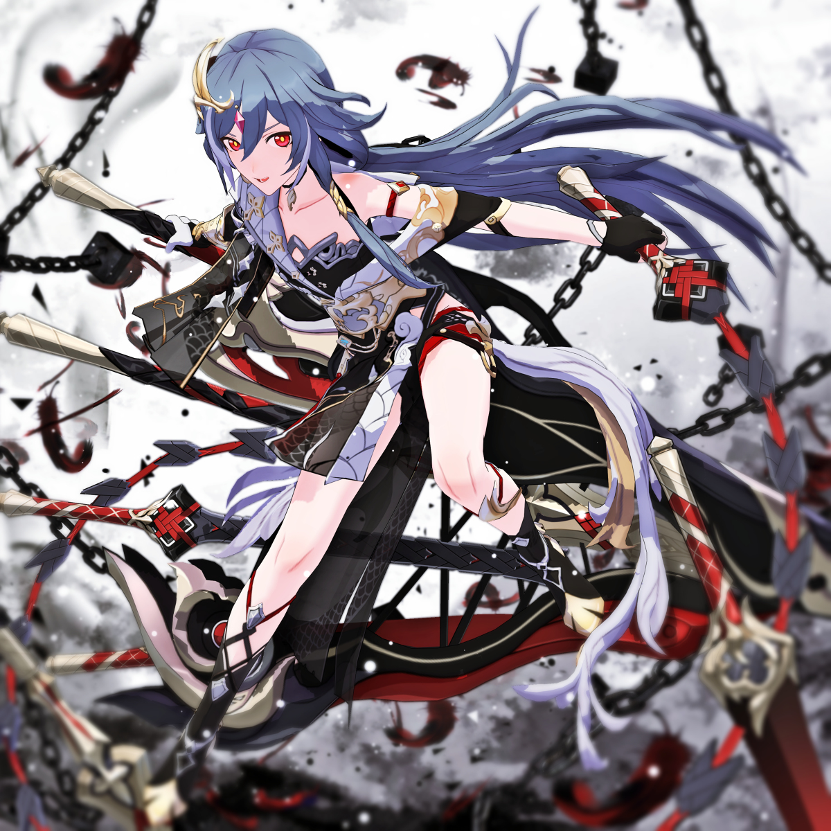 This is a pixiv picture whose title is 【崩壊3rd MMD】フカさん その２５.