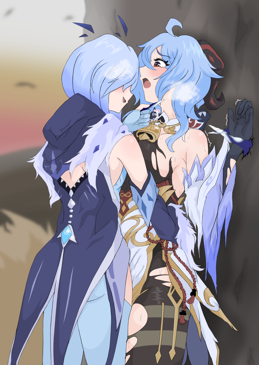 This is a pixiv picture whose title is 術師に負け甘雨ちゃん④.