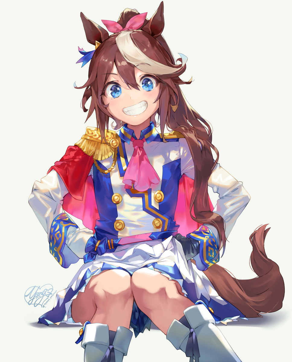 This is a pixiv picture whose title is 無敵のテイオー様に挑もうなんておろかなり♪.