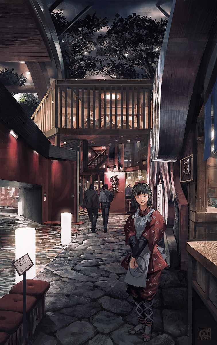 This is a pixiv picture whose title is Izakaya Concept.