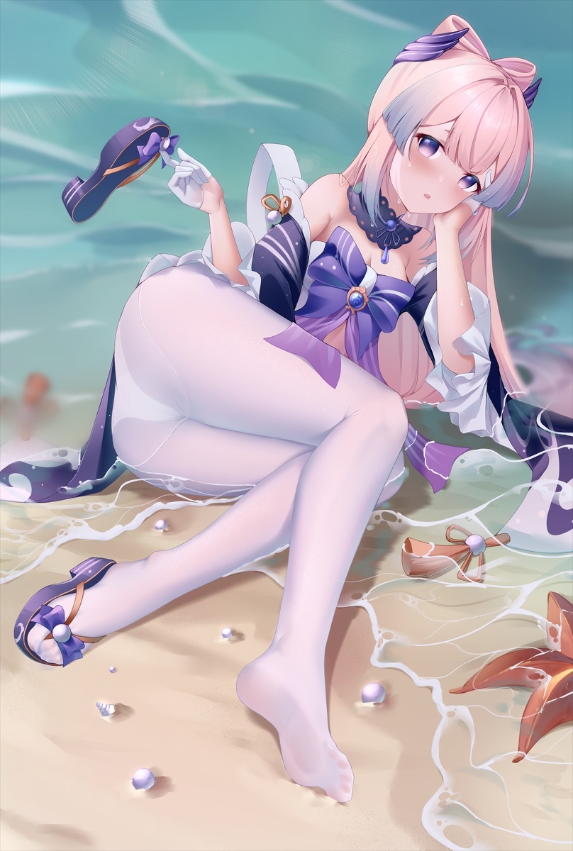 This is a pixiv picture whose title is 心海.