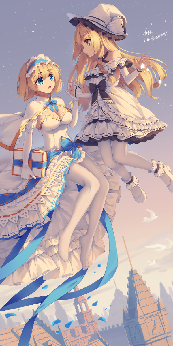 This is a pixiv picture whose title is 咏唱の日.