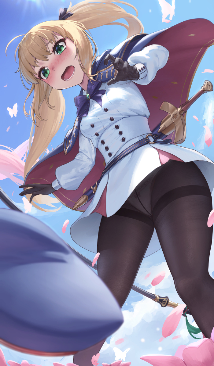 This is a pixiv picture whose title is 落ちた防止.
