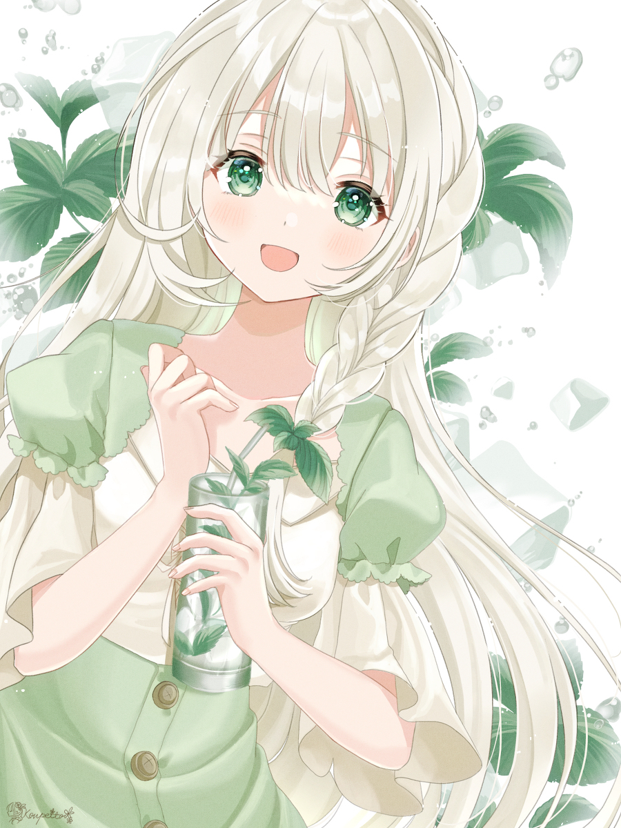 This is a pixiv picture whose title is ペパーミント・ウォーター🌿.
