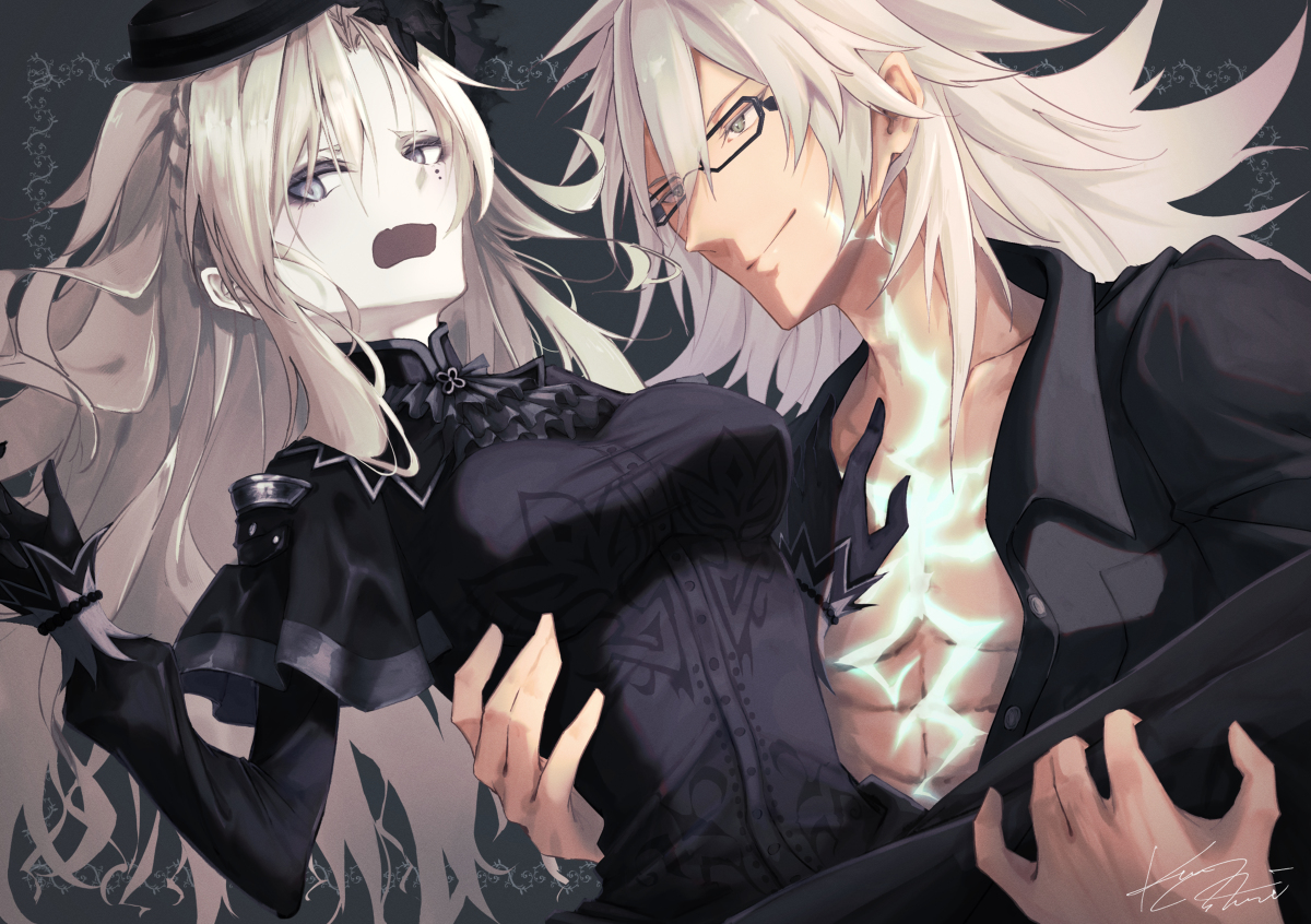 This is a pixiv picture whose title is 夫婦.