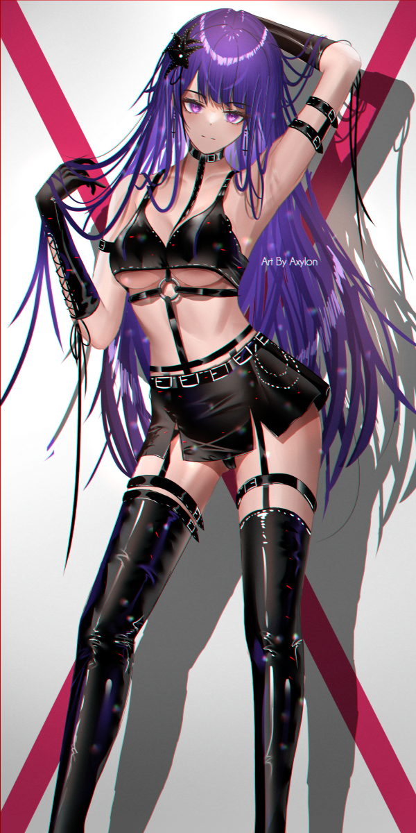 This is a pixiv picture whose title is Raiden - Dark Side.