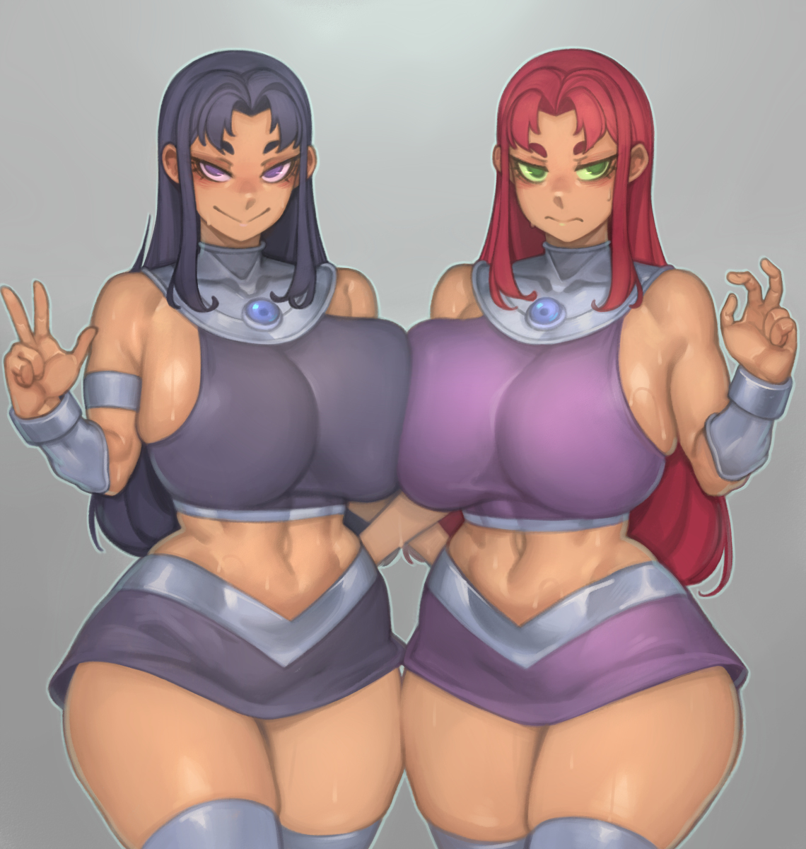 This is a pixiv picture whose title is Blackfire Starfire.
