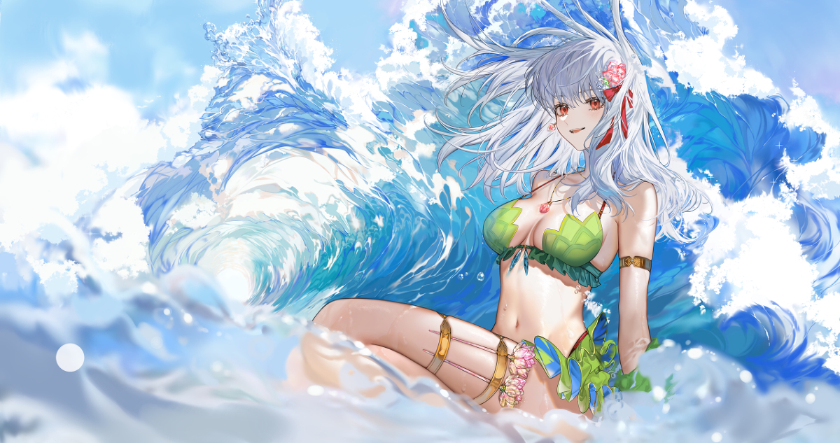 This is a pixiv picture whose title is 恋夏なり.
