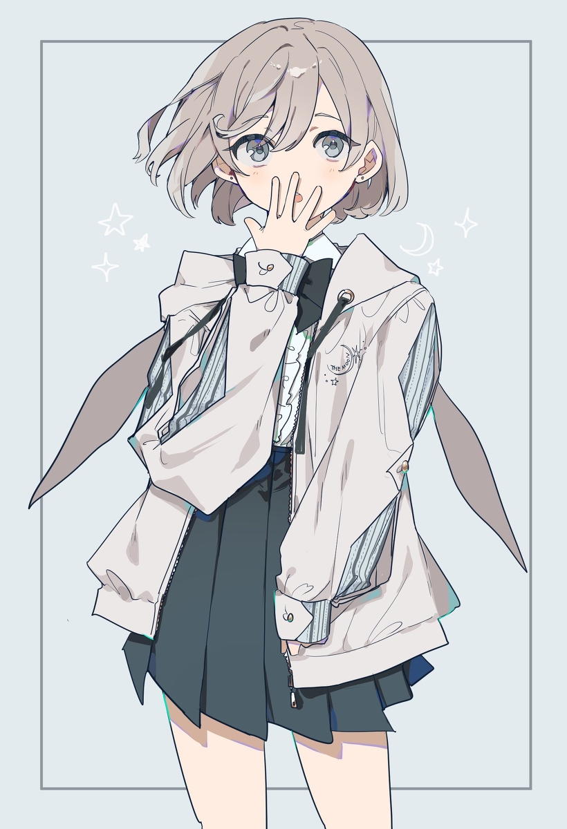 This is a pixiv picture whose title is 【アパレルコラボのお知らせ】うさぎパーカー.