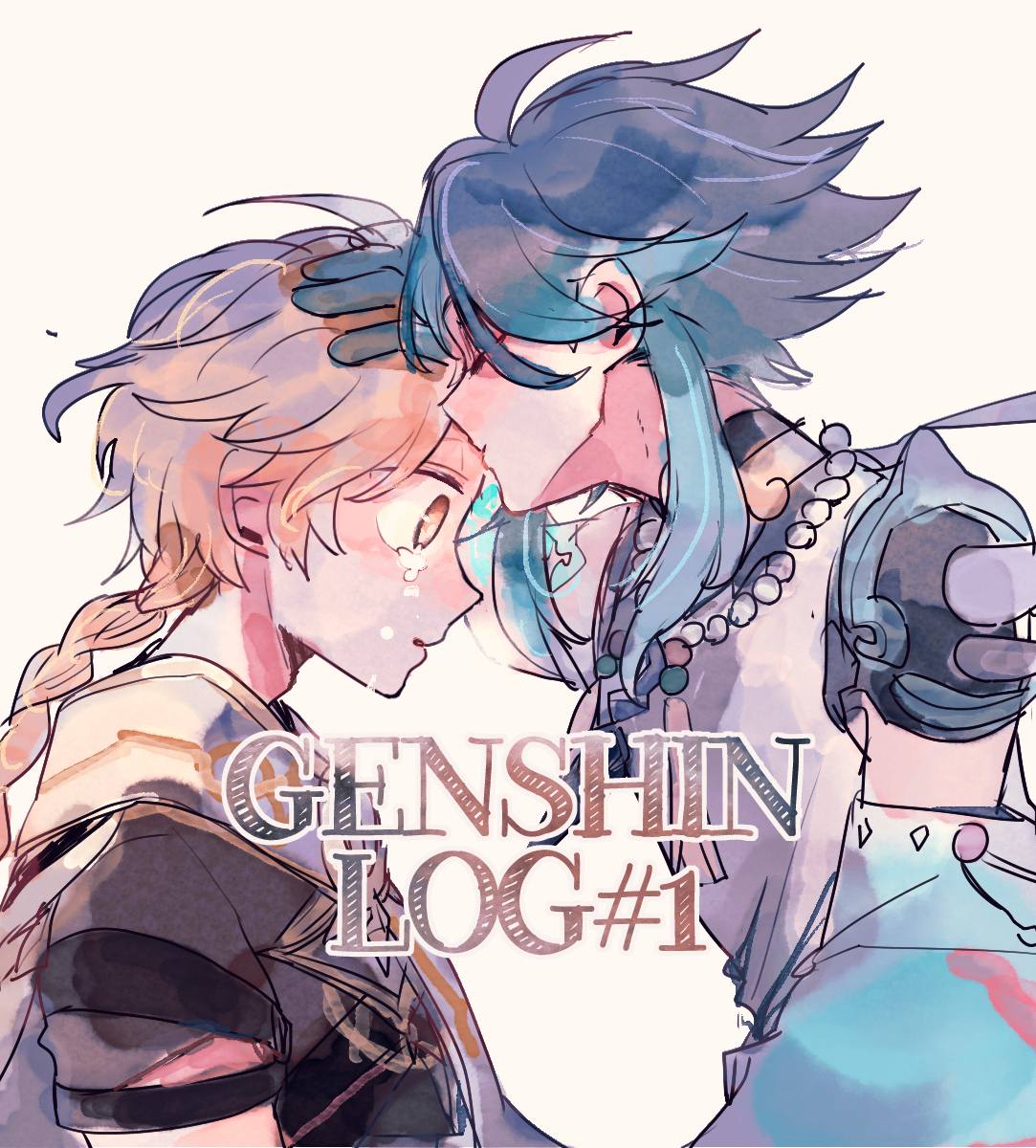 This is a pixiv picture whose title is [腐向け/魈空]GNSNログ１.