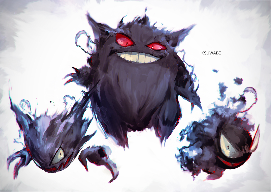 This is a pixiv picture whose title is ゲンガー＆ゴースト＆ゴース.