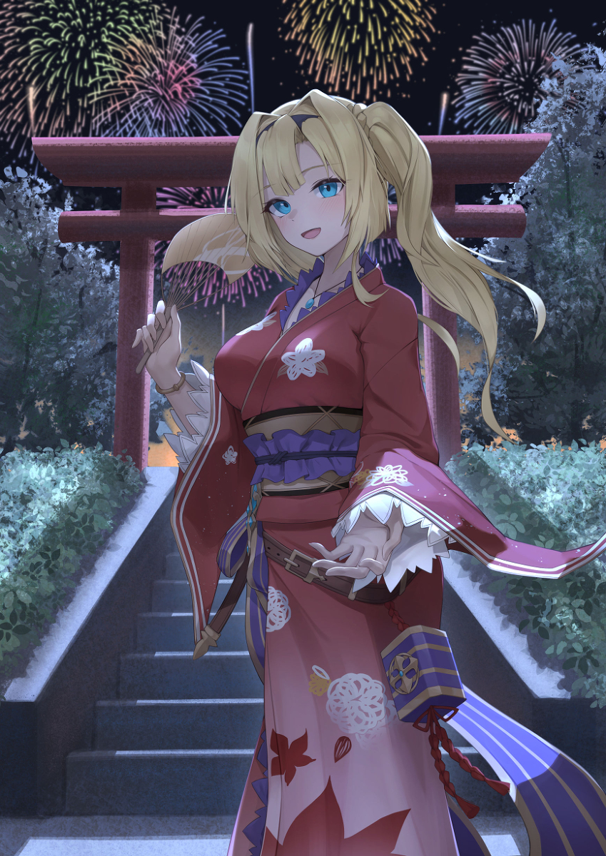 This is a pixiv picture whose title is 浴衣ゼタ.