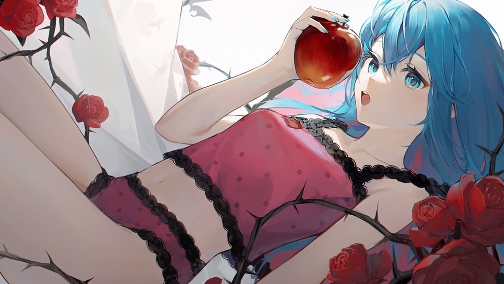 This is a pixiv picture whose title is 🍎.