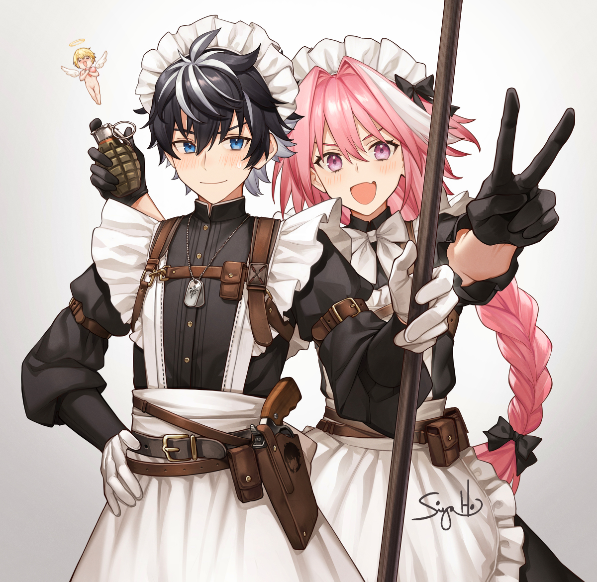 This is a pixiv picture whose title is Maid of Frankish Kingdom.