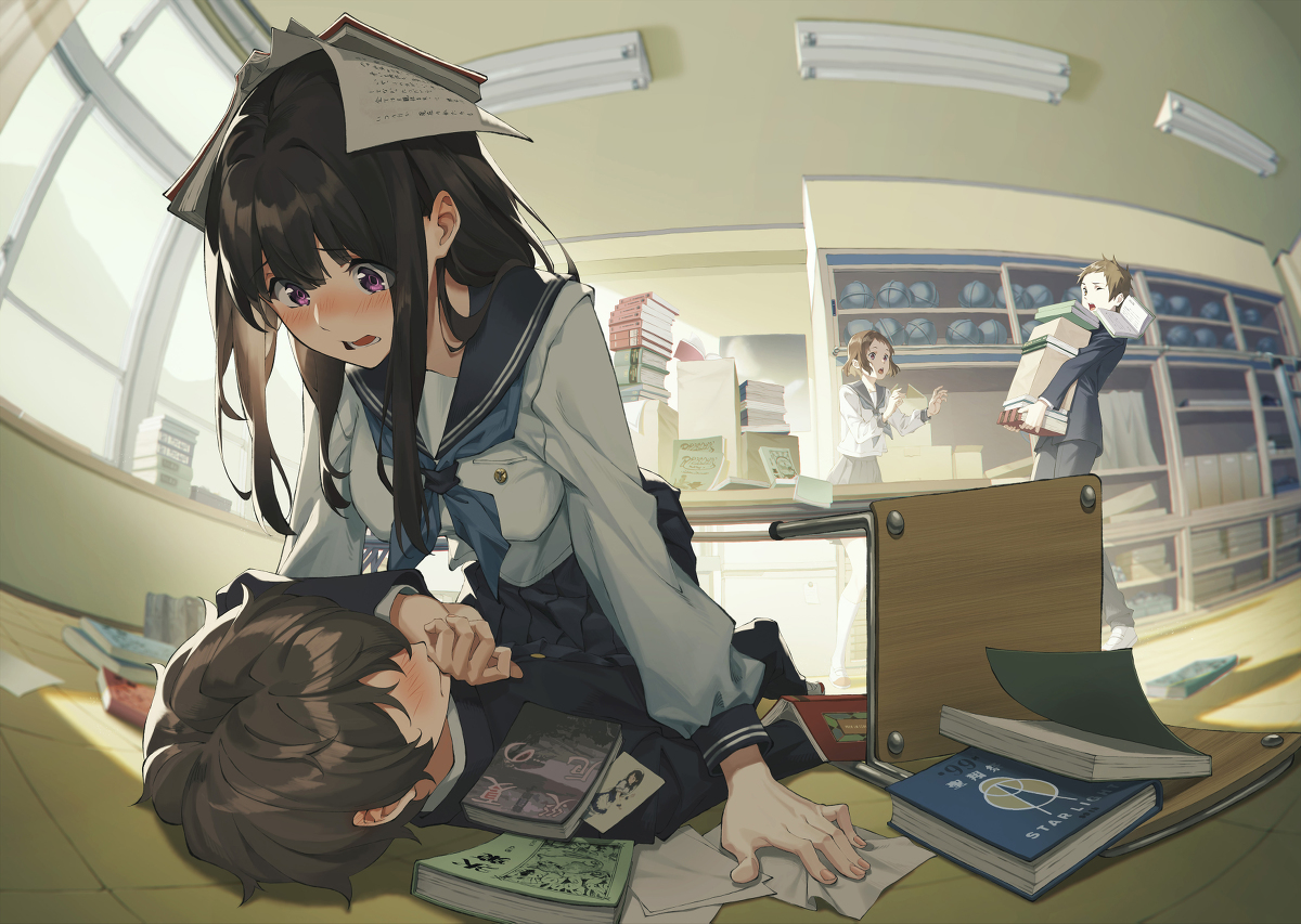 This is a pixiv picture whose title is 氷菓10周年.