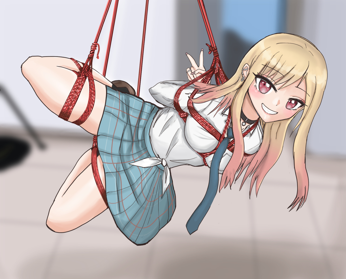 This is a pixiv picture whose title is Marin Kitagawa.