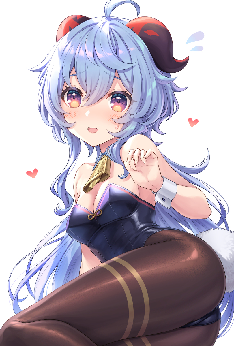 This is a pixiv picture whose title is バニーコス甘雨ちゃん.