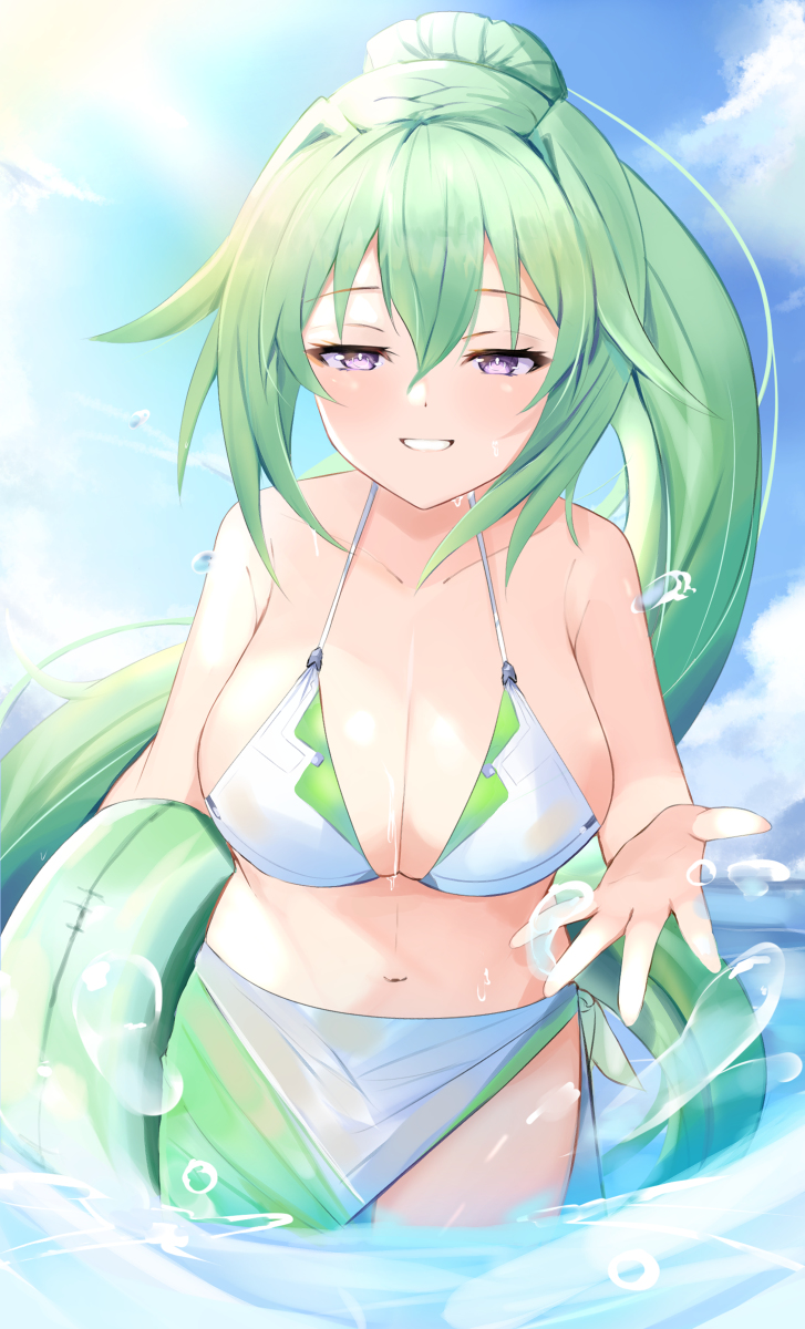 This is a pixiv picture whose title is Summer Green Heart.