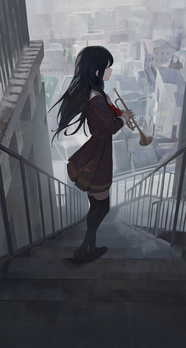 This is a pixiv picture whose title is 65日目,高坂麗奈.