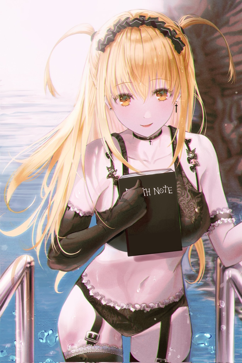 This is a pixiv picture whose title is Death note Misa.