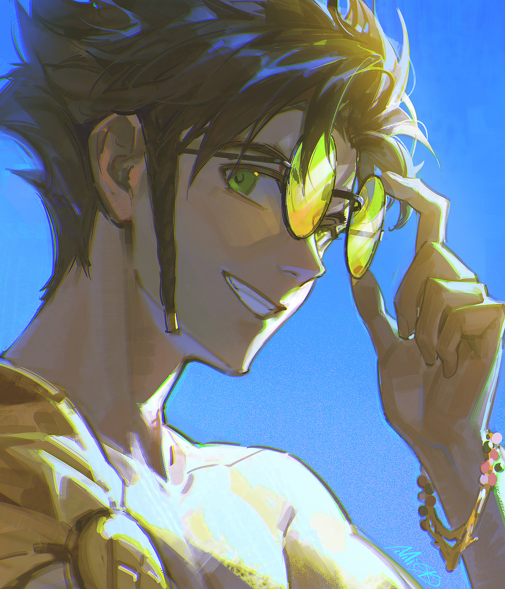 This is a pixiv picture whose title is Sunglasses.