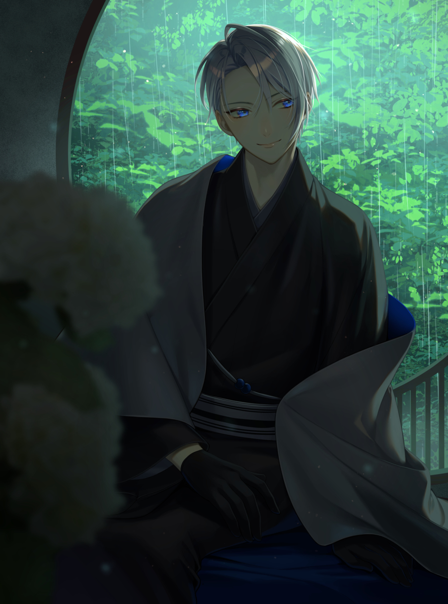 This is a pixiv picture whose title is 梅雨.