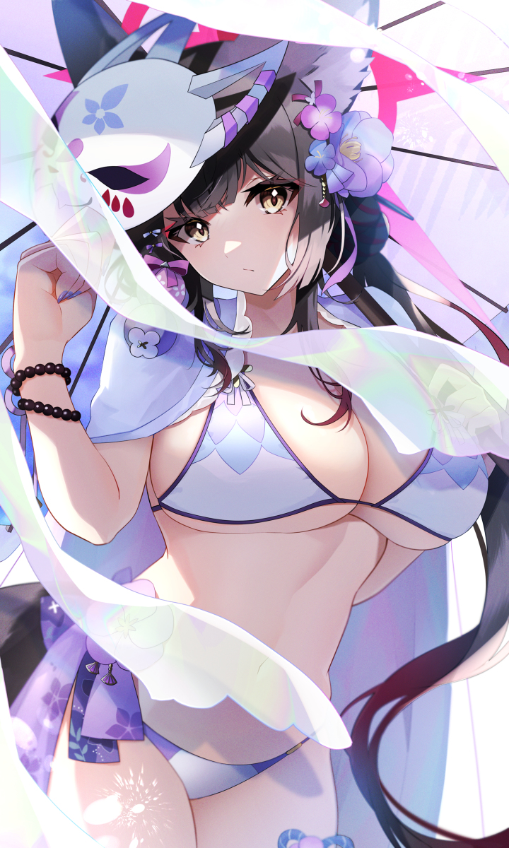 This is a pixiv picture whose title is 水着ワカモ.