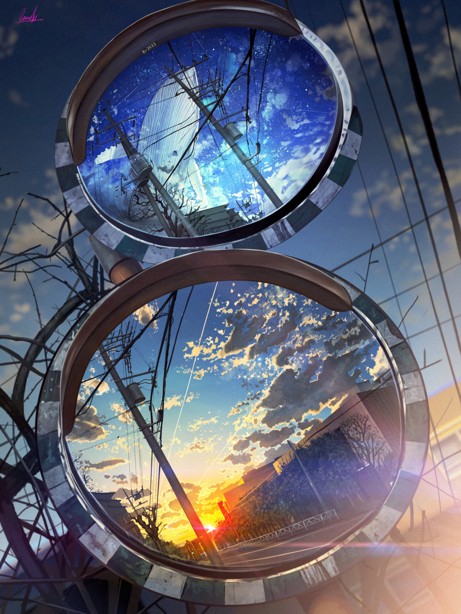 This is a pixiv picture whose title is 越鏡.