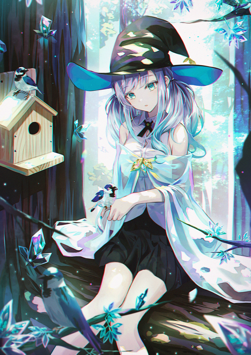 This is a pixiv picture whose title is ある森で.