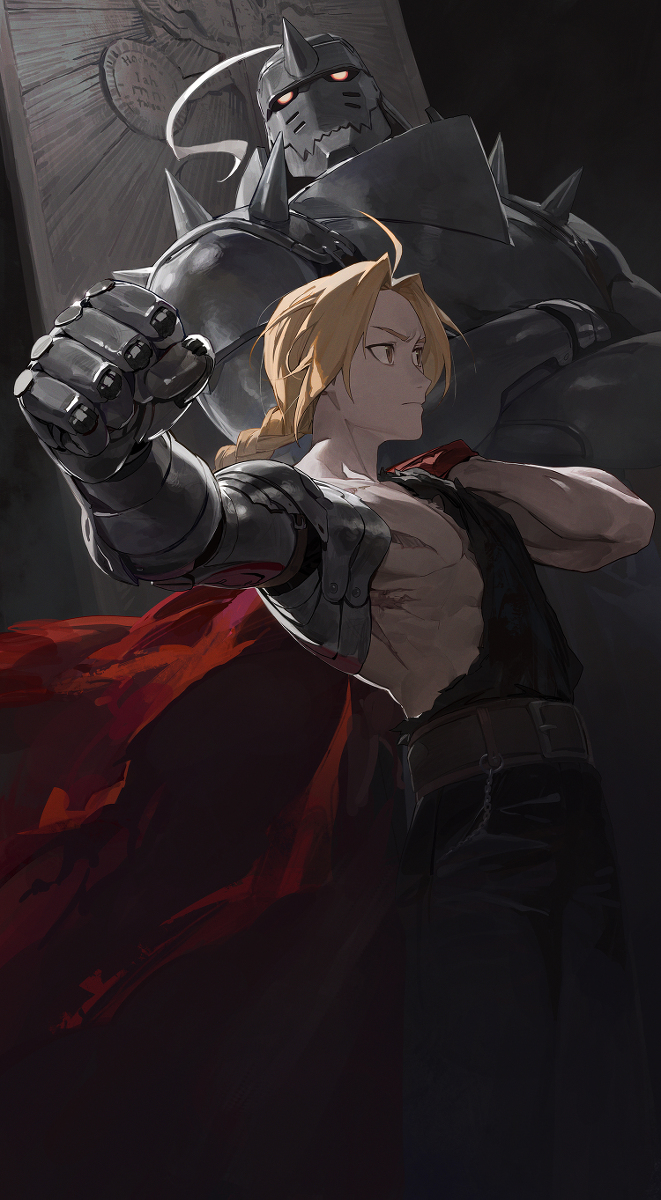 This is a pixiv picture whose title is 68日目,鋼の錬金術師.