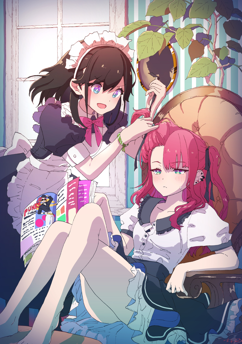 This is a pixiv picture whose title is パンクスなのにフリフリにされるお嬢様.