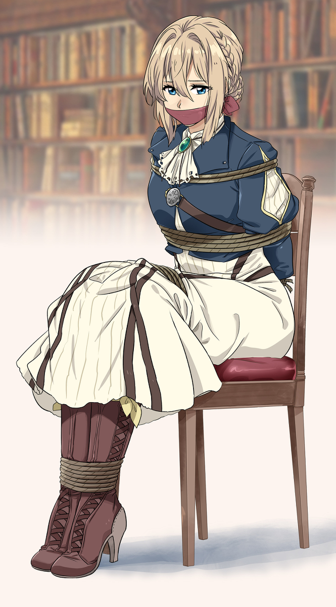 This is a pixiv picture whose title is ヴァイオレット.