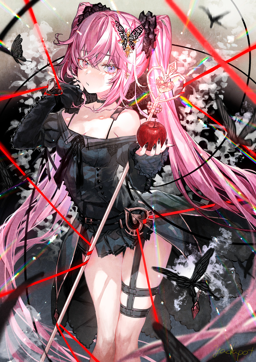 This is a pixiv picture whose title is 🍎🦋.
