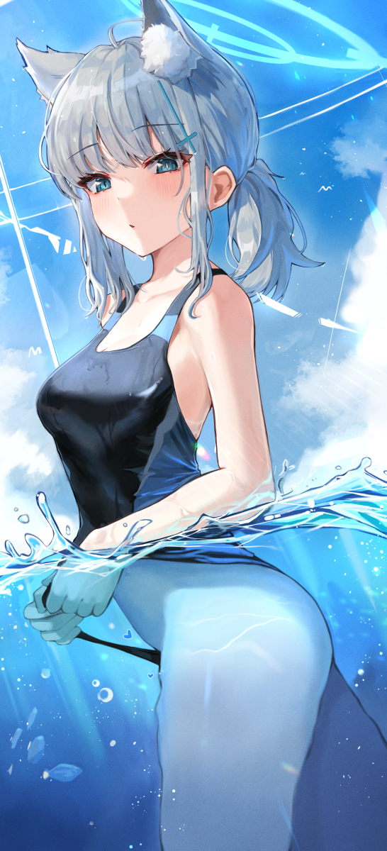 This is a pixiv picture whose title is 💙.