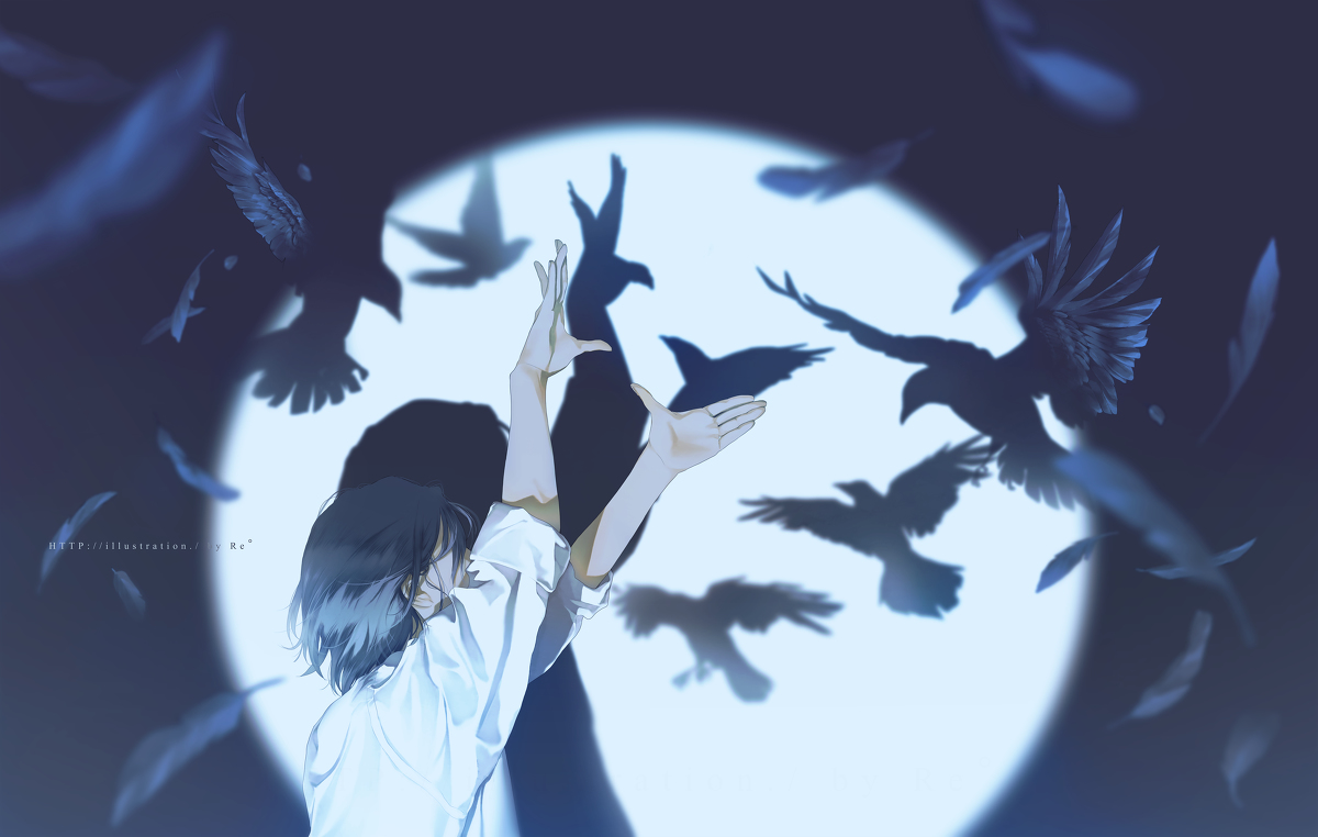 This is a pixiv picture whose title is Fiction.