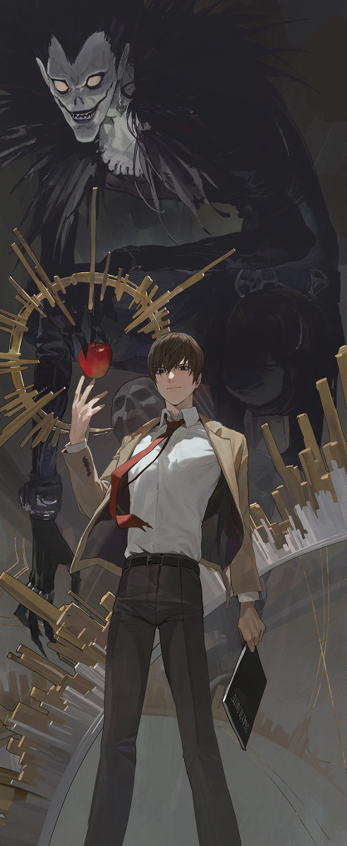 This is a pixiv picture whose title is 70日目,夜神月.