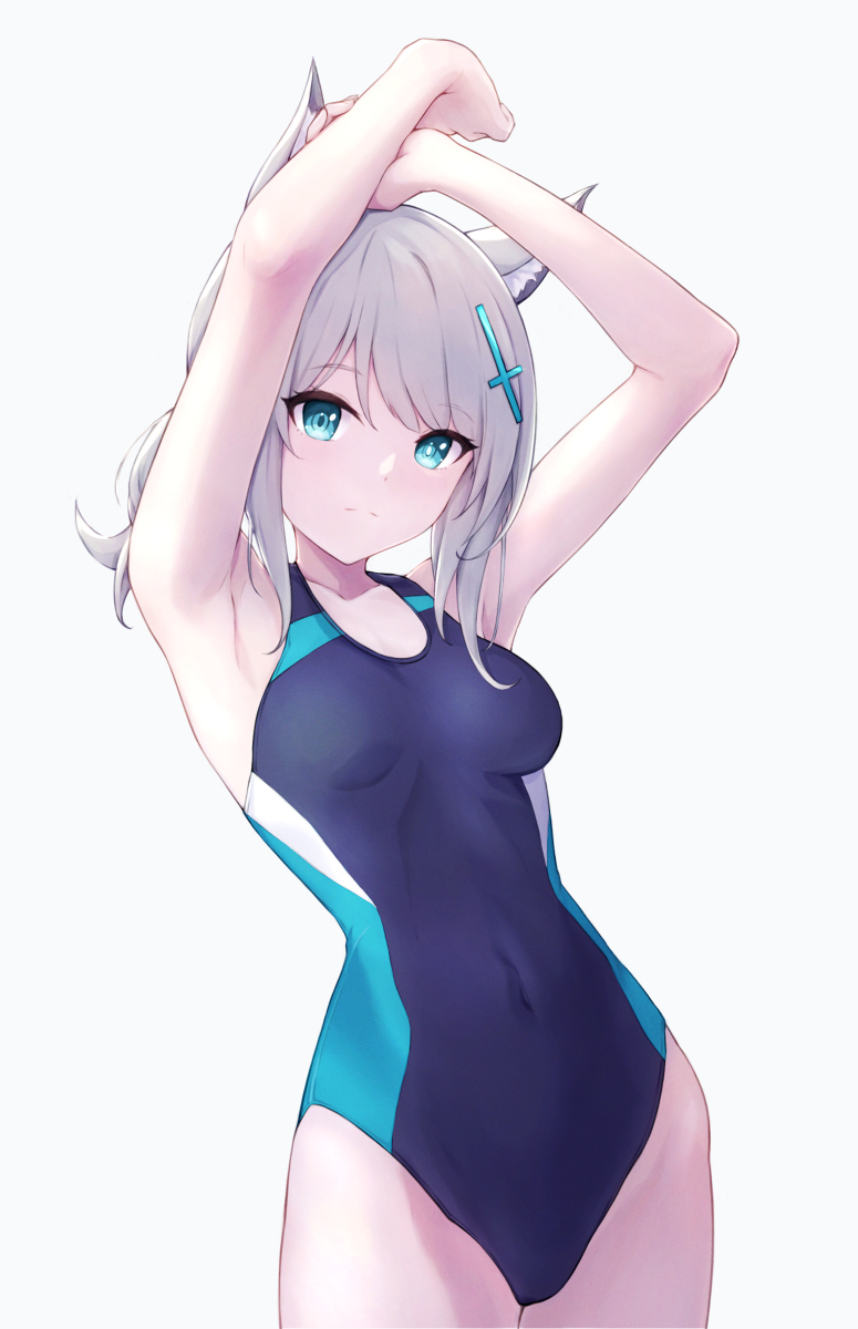 This is a pixiv picture whose title is 水着シロコ.