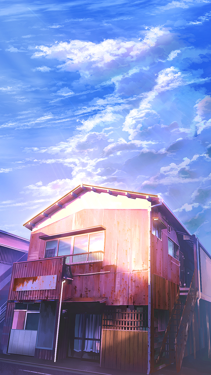 This is a pixiv picture whose title is 古家入道雲.