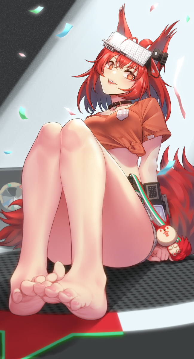 This is a pixiv picture whose title is 焰尾 Flametail フレイムテイル.