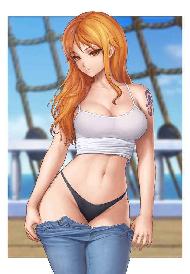 This is a pixiv picture whose title is Nami.