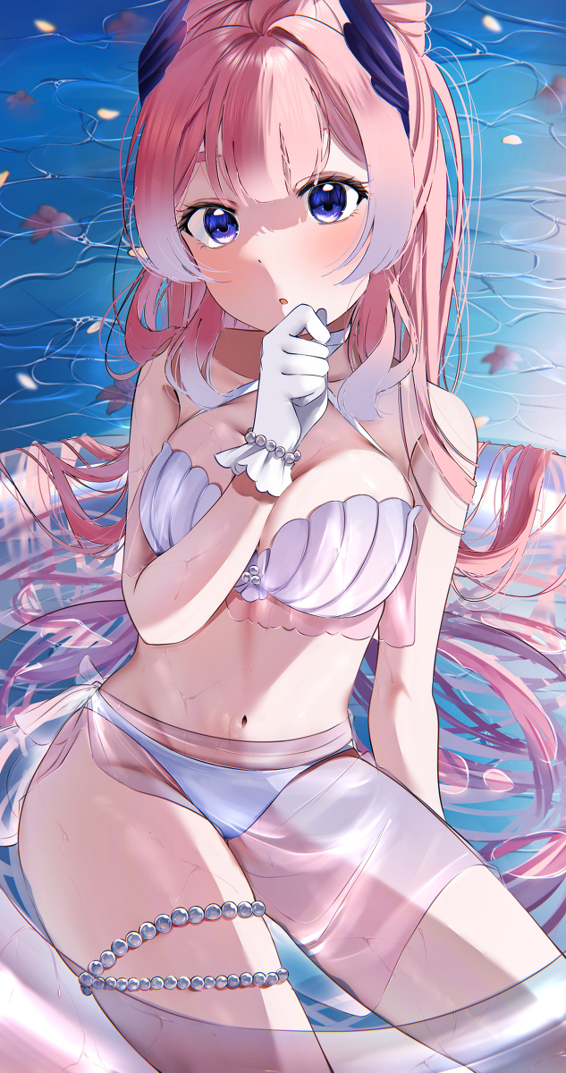 This is a pixiv picture whose title is 水着心海.