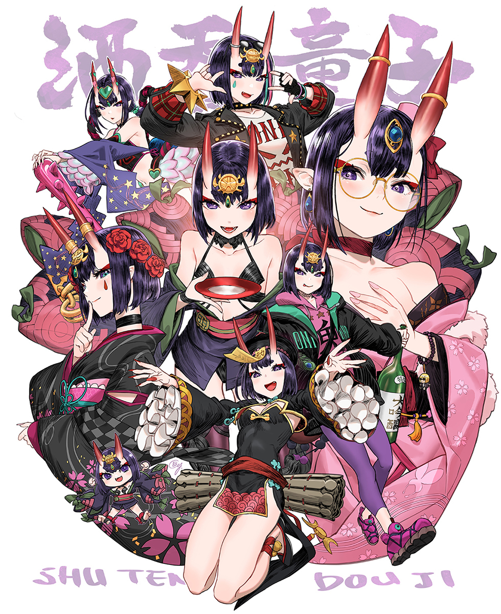 This is a pixiv picture whose title is Shuten Douji.