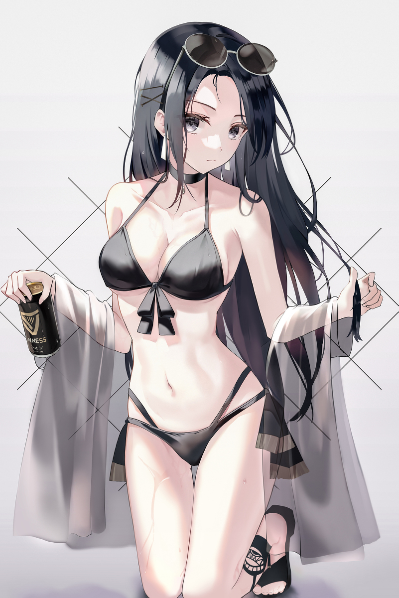 This is a pixiv picture whose title is 黒.